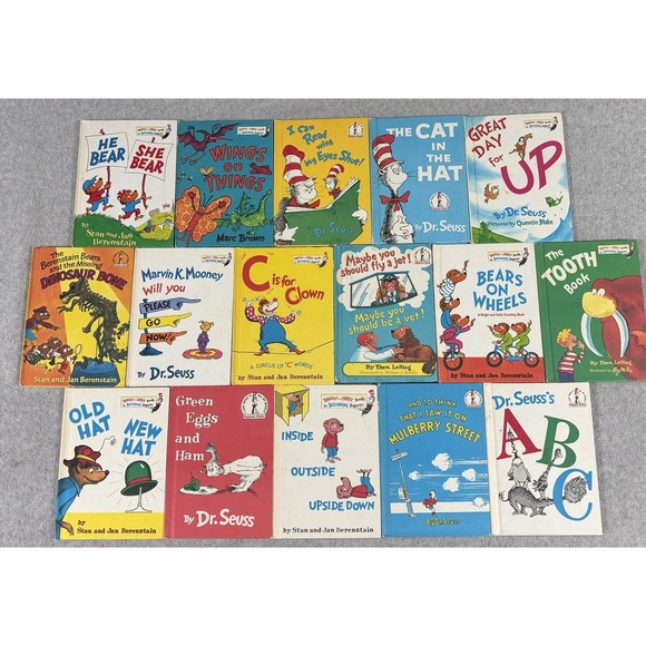 Other - Vintage Dr Seuss Beginner Books Lot of 16 Early Printings Berenstain Book Club